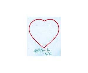 直径８０ｍｍハート　型番０１０　２