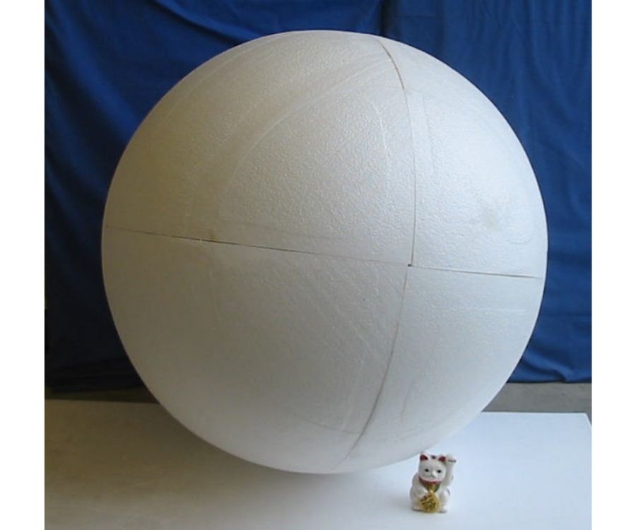 1200φ球 手作りラフ加工