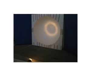 「半球ドーム型簡易映像提示システム凹面を作る」3