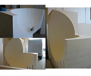 実例集163例 「半球ドーム型簡易映像提示システム凹面を作る」 4