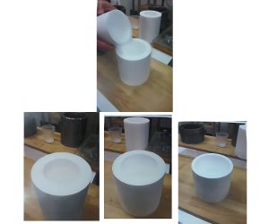 液体窒素用容器 実験 特殊接着剤使用2