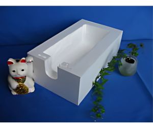 四角い液体窒素用容器 溝付き