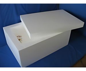 四角い液体窒素用容器 一刀掘り大型容器製作例