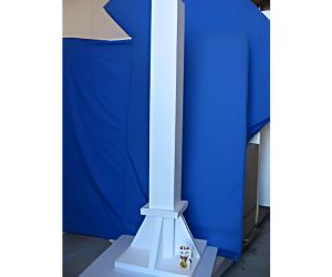 発泡スチロールの電波測定実験用四角いポール実例