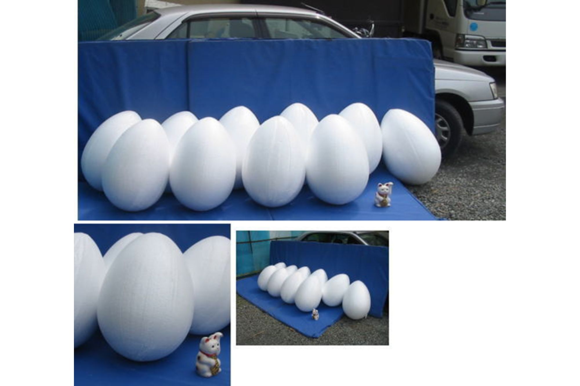 発泡スチロール 巨大たまご 600mm