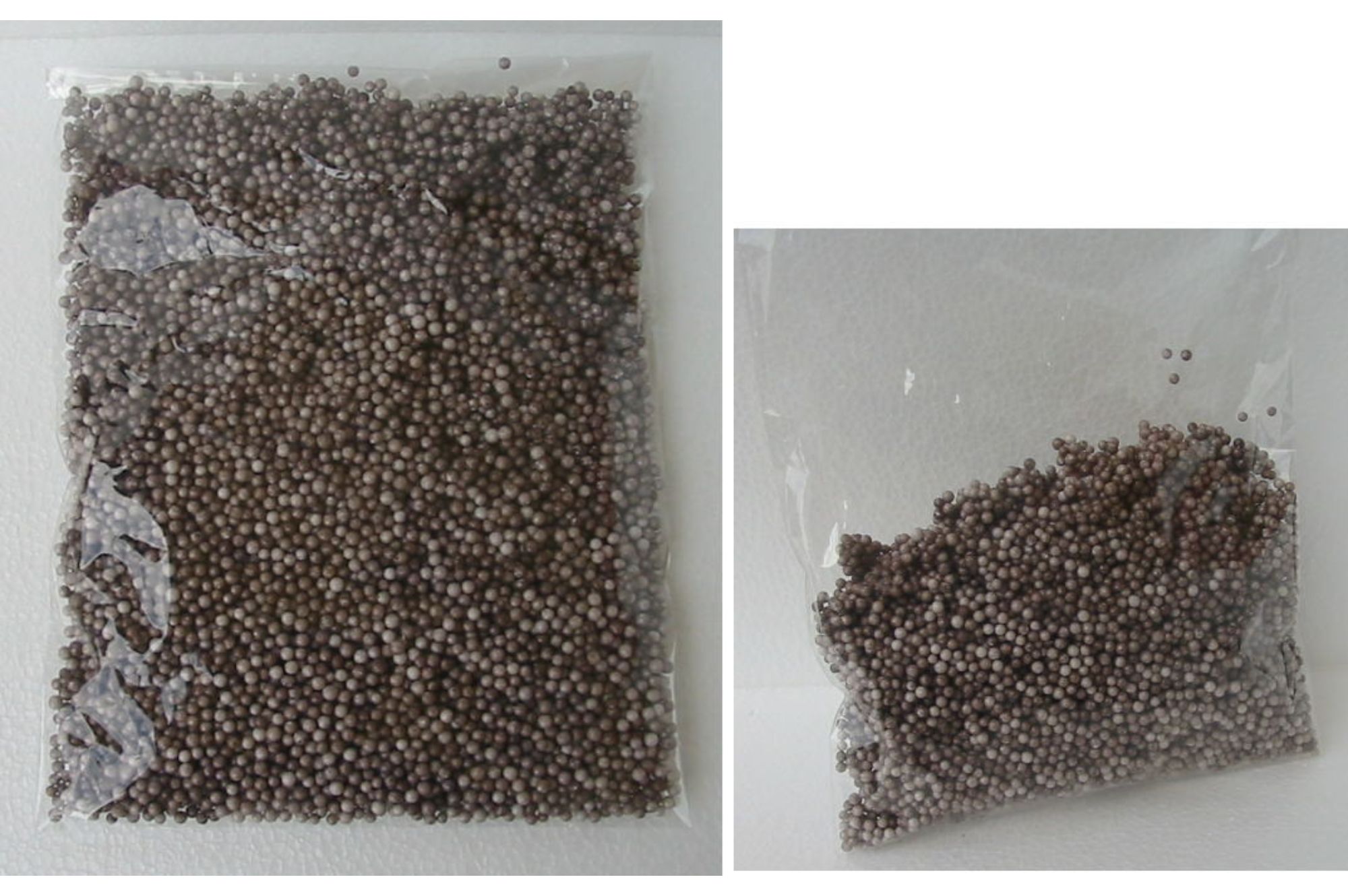 発泡スチロールビーズ こげ茶