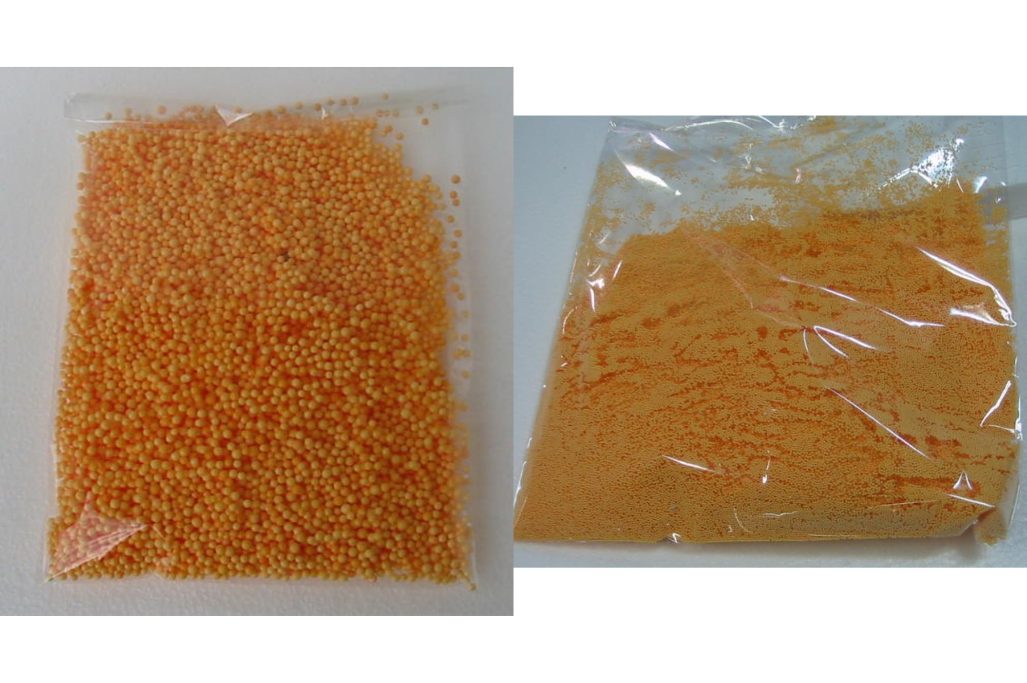 発泡スチロールビーズ オレンジ