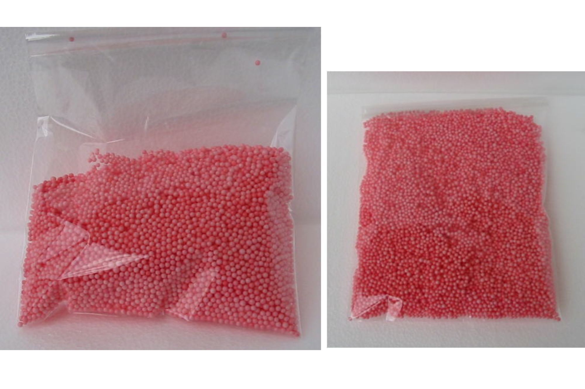 発泡スチロールビーズ ピンク