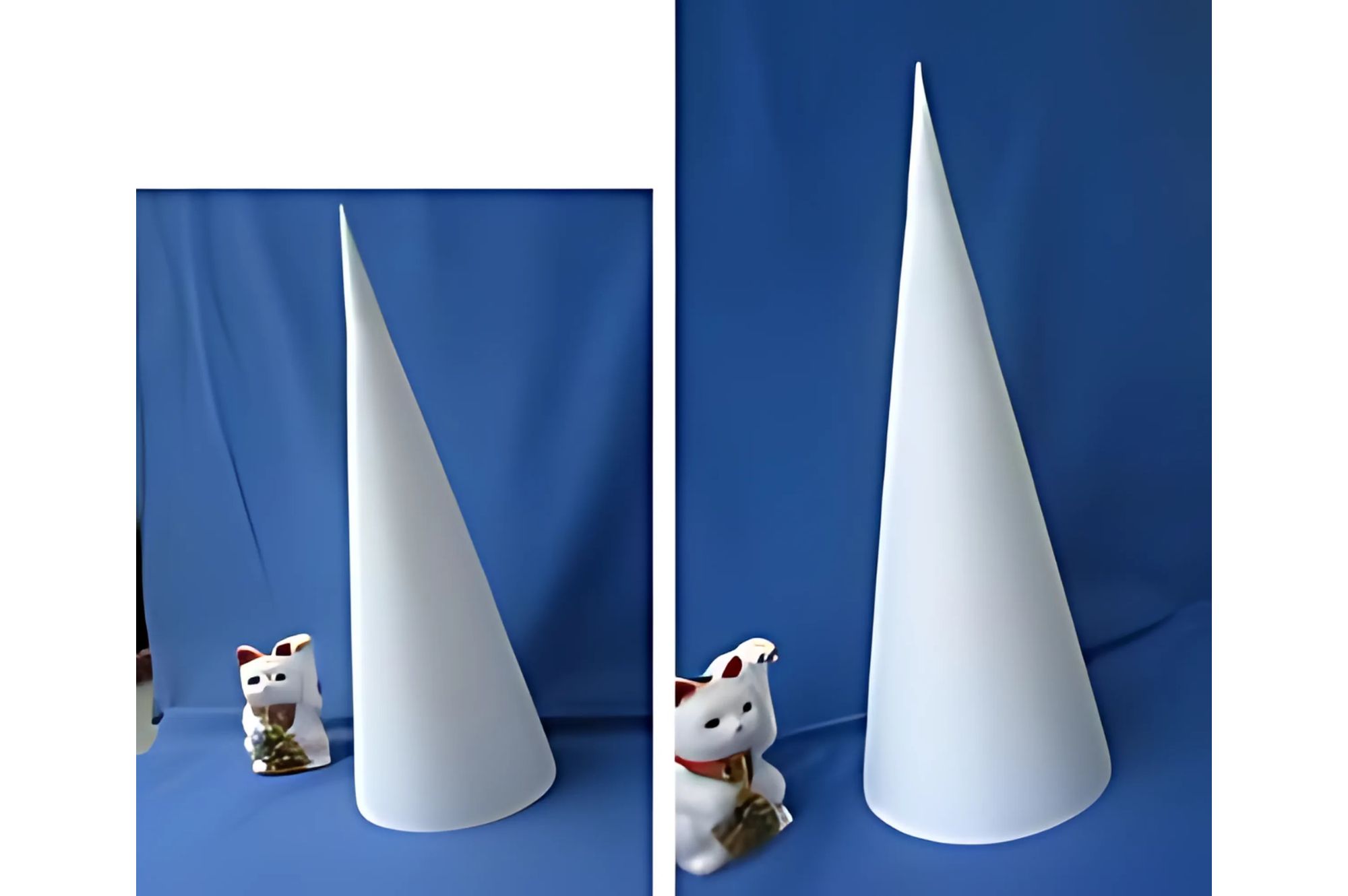 発泡スチロールの円錐