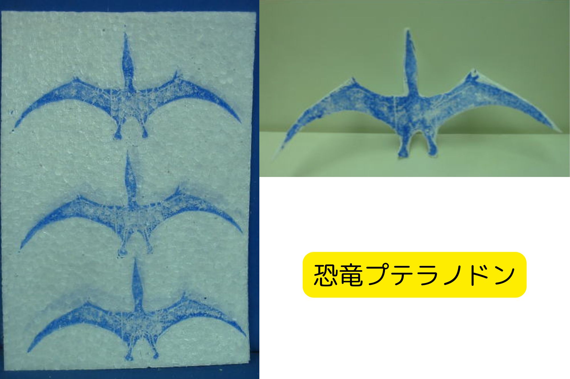発泡スチロールペーパー プテラノドン