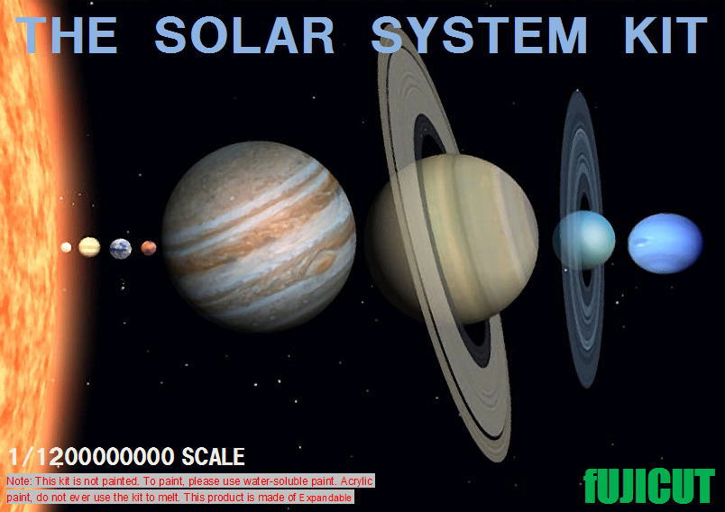 １２億分の１の太陽系模型をつくろう