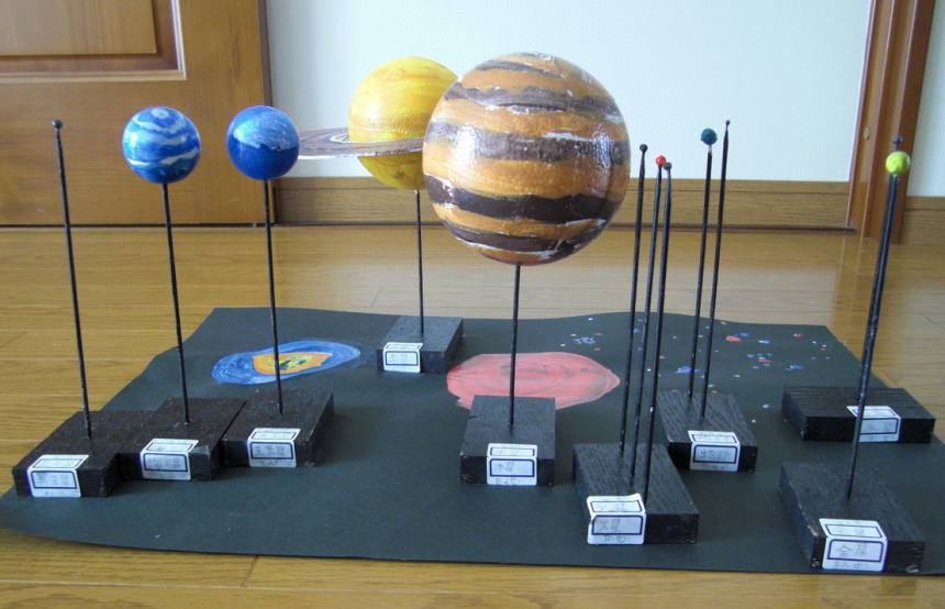太陽系 惑星 天体模型 発泡スチロール 組み立てセット フジカット有限会社