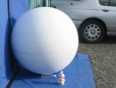 球体 巨大な加工球 発泡スチロールのフジカット有限会社