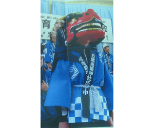 発泡スチロールで作る「獅子舞」2