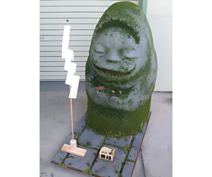 発泡スチロールで作った造形作品