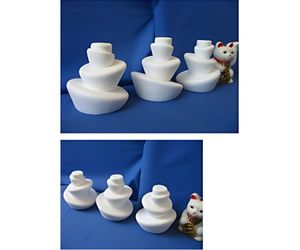 踊るケーキ台 4連変形円錐台形小2