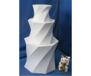 幸福の３段８角形　ねじれ八角