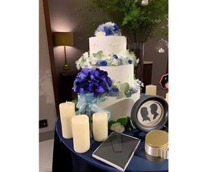 3段ケーキ お客様使用例 すみれ色