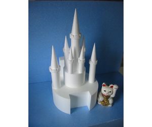 欧風のお城　多塔型