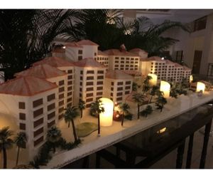 南国ホテルにもクリスマス 大パノラマ型ケーキ