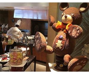 シェフによる食材を使った造形作品