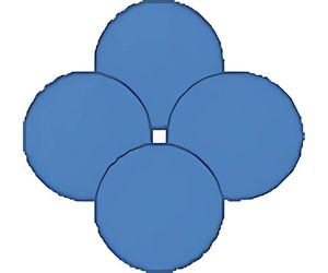 ケーキ用芯材 花びら型 図