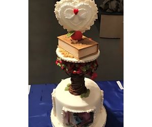 発泡スチロール円形円柱ケーキ台でのお客様作品例2