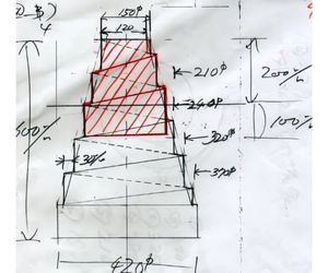 4段螺旋円柱台 一体螺旋形 作り方4