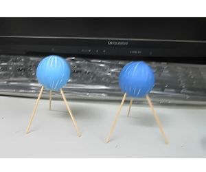 卓上太陽系セットの天王星や海王星の場合の製作例7