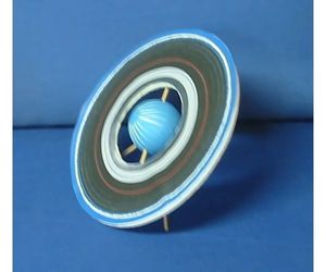 卓上太陽系セットの天王星や海王星の場合の製作例8