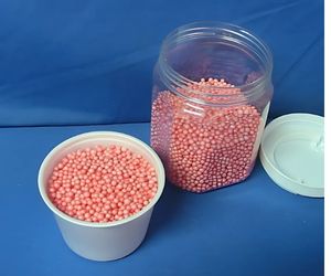 発泡スチロールビーズ 直径2~3mmの色染めビーズ