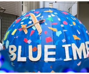 地球儀 作「BLUE IMPACT」の完成です