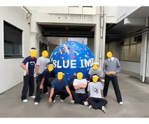 地球儀 作「BLUE IMPACT」の完成です2