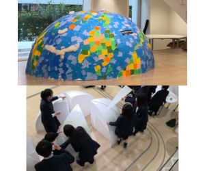 VOYAGER BLUE 2000φ半球でつくる地球です2