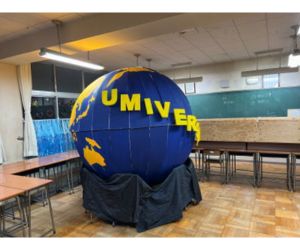 2m地球儀 テーマはSDGs14「海の豊かさを守ろう」2