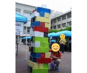 発泡スチロール巨大ジェンガのお客様使用例７