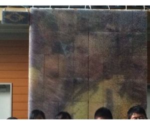 ブラジルワールドカップをテーマにした爪楊枝アート