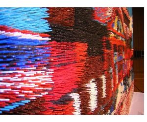 首里城をテーマにした爪楊枝アート3