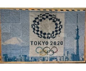 爪楊枝アート 東京オリンピックに向けた展示