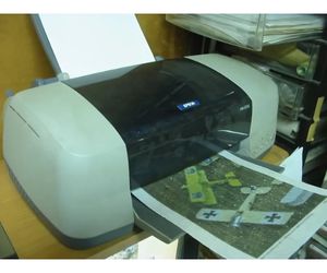 普通の家庭用コピー機を使って印刷