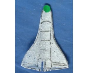 白黒ガリ版印刷もののシリーズ版 スペースシャトル