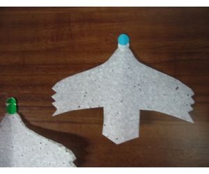 ハト型ふわふわヒコーキ製作例3