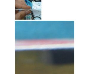 発泡スチロールペーパーの断面の「サンドイッチ構造」について