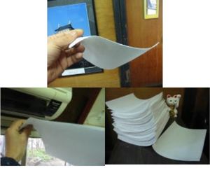 発泡スチロールペーパーで遊ぼう!