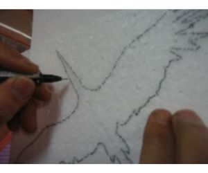 赤ちゃんのダミーを運ぶコウノトリの作り方2