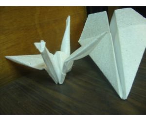 発泡スチロールペーパーを使った折り紙