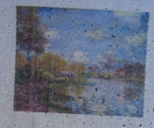 発泡スチロールペーパーに絵画を印刷2