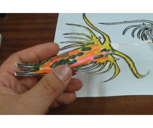 プランクトンの遊泳 ひげの生えたミジンコ