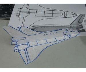 スペースシャトルの紙飛行機3