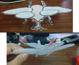 カブトムシの紙飛行機2